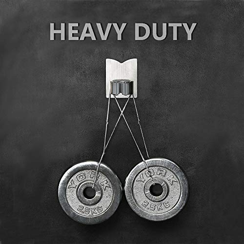 HANZE Stainless Steel Mop Broom Holder Organizer, Self Adhesive Wall Mounted Mop Organizer Storage Rack Clip for Kitchen Bathroom and Garage (Model 2 (2 Pakck)) - color: Model 2 (2 Pakck)