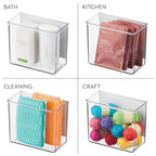 iDesign Magnetic Small Clear Plastic Organizer Bins for Laundry Room Storage - 2-Pack - size: Small, style: Pack of 2