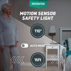 Lunderg Bed Assist Rail for Seniors with Motion-Activated Light & Storage Pocket - Easy to Install Bed Rails for Elderly Adults Safety & Post-Surgery - Helps Reduce Falls & Support Independence - size: 13"