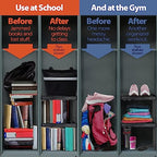 Locker Organizer Shelf， Adjustable Width and Height, Ideal Locker for School, Office, and Gym Lockers (Magenta 2 Pack) - color: Magenta 2 Pack