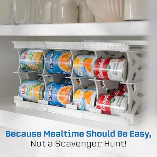 Shelf Reliance Cansolidator Cupboard - 1-Pack Can Organizer for Pantry, Stackable Soda Can Storage for Kitchen, Holds 20 Cans of Food or Soda - size: 1 Pack, style: 20 Soup Can