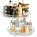 2 Pack Lazy Susan Turntable Organizer for Cabinet, 9.25'' Rotating Spice Rack Organization for Kitchen, Pantry, Bathroom, Vanity, Countertop, Medicine Storage, Seasoning Spice Organizer - size: 2 PACK 1-Tier