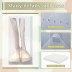 Sintuff 20 Pcs Clear Shoe Boxes Plastic Stackable Clear Shoe Storage Boxes for Women Men Ankle Boots High Heels Rooms Closet(13.8 x 9.8 x 7.1 Inches) - size: 13.8 x 9.8 x 7.1 Inches