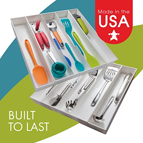 Dial Industries Expandable Silverware, Utensil and Cutlery Kitchen Drawer Organizer Tray, Large Utensils - size: Large Utensils Organizer