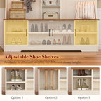 CSZZD Hall Tree with Bench and Shoe Storage, Farmhouse Entryway Bench with Coat Racks and Led Lights, Large Hall Tree with 12 Coat Hooks, 8 Storage Cubbies, Adjustable Shelf