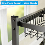 SNSLXH 4 Baskets 2-Tier Over The Sink Dish Drying Rack, 26.57"-35", Large Sink Rack for Kitchen, Extensible and Adjustable, Saving Kitchen Space - size: 2 tiers 4 baskets