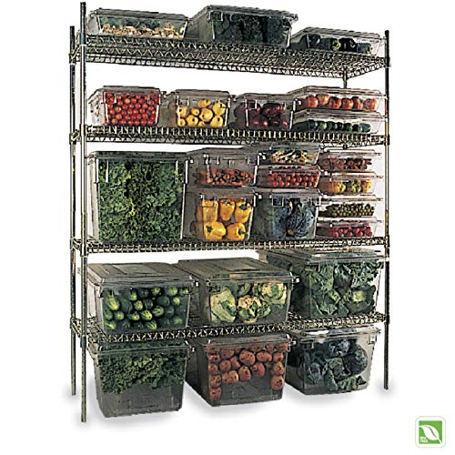Rubbermaid Commercial Products Food Storage Box, 2 Gallon Capacity, White, for Restaurant/Kitchen/Cafeteria - color: White, size: 2 Gal, style: Container