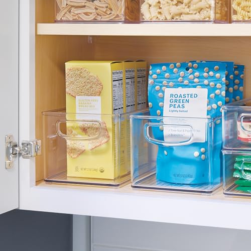 iDesign Stackable Clear Plastic Bin - Kitchen Organizers and Storage for Fridge and Pantry - style: Pack of 1