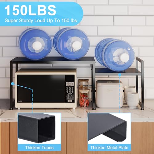 44.3 Inches Expandable Metal Storage Shelves,150LBS Heavy Duty Shelving Units and Storage For Appliance,Adjustable Utility Organization and Storage Shelf Rack For Kitchen Cabinet Closet Garage Pantry - size: 1 Tier：11.8"D x 44.3 "W x 16.3"H