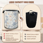 Seashells Starfish Laundry Basket,Waterproof Foldable Laundry Hamper,Dirty Clothes Basket, Linen Bin Storage Organizer Collection 16" x 20.8" - color: Seashells Starfish