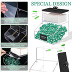 2 in 1 Dryer Sheet Holder & Laundry Pods Container, Laundry Detergent Organizer Container with Lid, Acrylic Laundry Room Organization Storage Containers with Labels, Dishwasher Pod Holder - color: Black - New 1