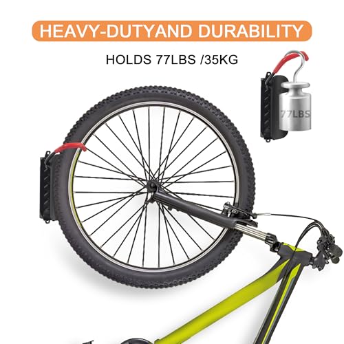 Swivel Bike Wall Mount, Bike Hangers for Garage, Space-Saving Bike Storage, Sturdy Bicycle Rack Can Holds Up to 77 lbs, Easy Install, 2 Pack - size: 2 Pack