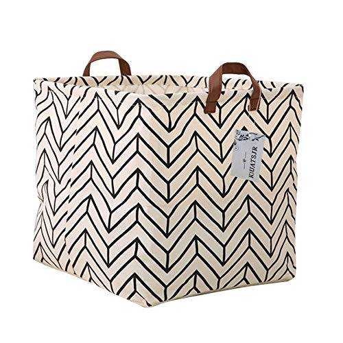 Square Storage Basket Fabric Organizer Bin for Toys,Books,Clothes,Gifts,Pets-Perfect for Home,Office,Nursery,Dorm,Shelf, Gift Baskets(Geometric) - color: Geometric