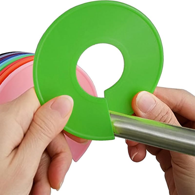 20 Pcs Closet Dividers, Clothes Size Dividers 10-Color Plastic Hanging Organizer Labels for Wardrobe, Clothing Rack, Store, Boutique Organization