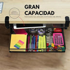 Under Desk Drawer Organizer Clamp-On, Mesh Metal Attachment, 1 Drawer Slide Out, On or Under Desk Organizer for Office Supplies & Home Essentials - size: 1 Drawer