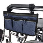 12.6×6.9in Sofa Armrest Organizer,Multifunctional Wheelchair Side Hanging Bag,Large Capacity Multiple Pockets Armrest Storage Pouch for Stroller Electric Wheelchair Walker Scooter (Army_Green)