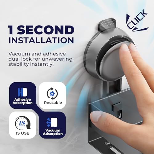 ONXE Shower Caddy Suction Cup,2 Pack Suction Shower Organizer,No Drilling Rustproof Shelves for Bathroom,Kitchen,Home Decor,Heavy Duty Bathroom Organizer with Large Capacity (11.8 inch-No bar) - size: 11.8 inch-No bar