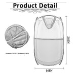 Collapsible Pop Up Laundry Hamper, Extra Large Mesh Foldable Laundry Basket, 28" x 16" x 16" (Grey) - color: 1P Grey