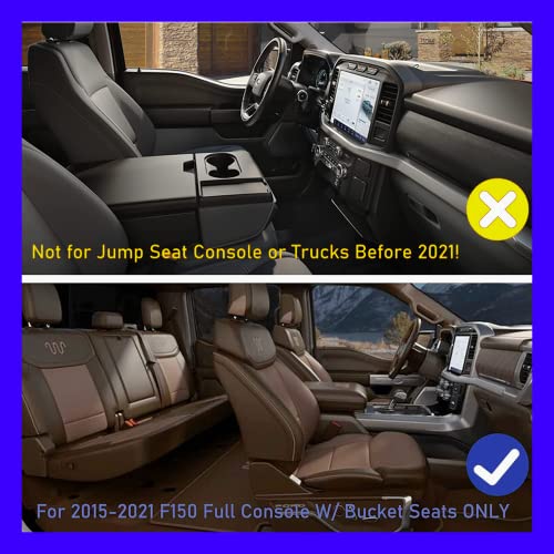2024 2025 F150 Console Tray Center Console Organizer Tray for 2025 2022 2023 2024 Ford F150 Raptor Center Armrest Storage Box for Ford F150 2022 Accessories Armrest Storage Box((See Picture 2 & 3)) - color: big