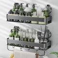 ONXE Shower Caddy Suction Cup,2 Pack Extra-Strong Suction Shower Shelves,No Drilling Rustproof Organizer for Bathroom,Kitchen,Home Decor,Reusable Bathroom Storage with Large Capacity(15.7 inch) - size: 15.7 inch-With bar
