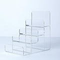 Acrylic Wallet Display Stand Purse Handbag Organizer, Clear Jewelry Riser Display Stand Purse Display Rack, Acrylic Display Shelf for Cosmetic Perfume Jewelry Sunglasses Handbag (4 Tier) - size: 1PCS-4 Tier