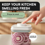 Bop Top Airtight Food Storage Containers with Lid 2 Cups / 16 oz | Kitchen Canister Sets | Air Tight Pantry Container | Pop Top Dry Food Storage Containers for Snacks, Sugar, Flour, Baking, Pasta - color: 16 oz