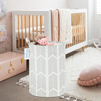 LANGYASHAN Laundry Basket Canvas Fabric Collapsible Organizer Basket for Storage Bin Toy Bins Gift Baskets Bedroom Clothes Children Nursery Hamper (Arrowhead) - color: Arrowhead