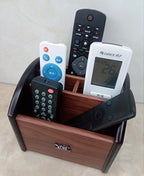Rotating remote control holder, pen holder for desk,Wooden remote storage Organizer,TV remote control caddy@YCL872R Pen container