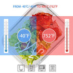 AILTEC Glass Food Storage Containers with Lids, [18 Piece] Glass Meal Prep Containers, Containers for Food Storage with Lids, BPA Free & Leak Proof (9 Lid & 9 Container) - color: clear