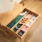 Bamboo Drawer Dividers Set of 4, Adjustable Drawer Organizers for Kitchen, Bedroom, Bathroom, Dresser & Office (17"-22") - size: 17"-22"