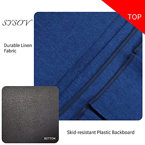 Bedside Caddy Bedside Storage Organizer Magazine Phone Tablet iPad Remote Holder, Organizer Caddy for Home College Dorm Bed, Sofa, Bunk Bed (Classic Blue) - color: Classic Blue