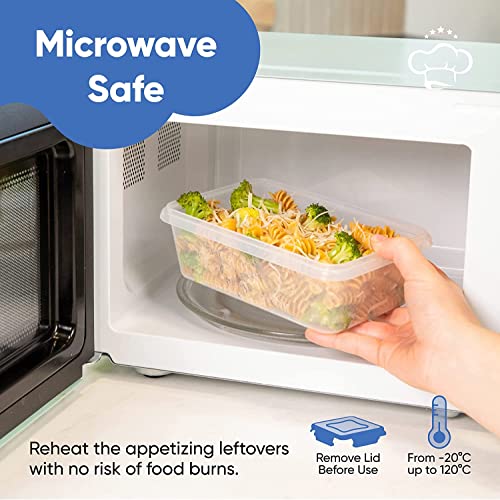 Chef's Path 72 Piece Airtight Food Storage Containers with Lids, 36 Containers and Lids, Stackable Kitchen and Pantry Canisters for Meal Prep and Food Storage - Transparent - color: Pack of 36