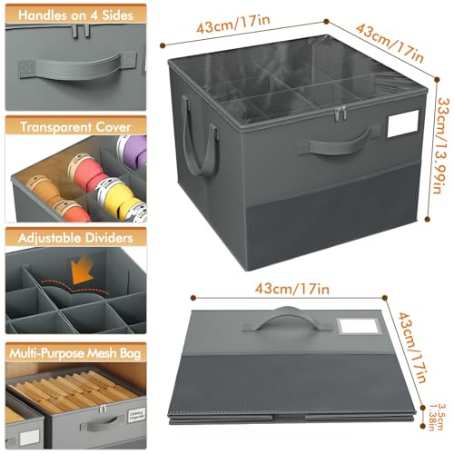 NestOrganix 2 Pack Shoe Organizer for Closet, Large Shoe Box Storage Containers, Foldable Shoe Storage Organizer Box Bin with Adjustable Dividers and Clear Cover, Space Saving Shoes Holder, Gray - color: Gray