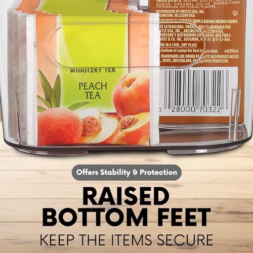 Clear Extra Large Plastic Storage Bins, Pantry Organizers and Storage Containers Fridge Organizer Bins for Organizing Home, Kitchen Organization. Bathroom, Refrigerator, Freezer, Laundry Room - size: Extra Large