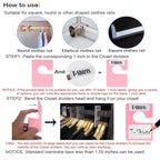 16 Pack White Clothing Rack Size Dividers Plus 45 Labels (1 Inch) and 18 Large Blank Labels, Large Rectangular Clothing Closet Dividers (Pink) - color: Pink, size: 16 PACK