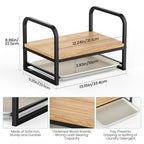 Laundry Detergent Holder Stand, Liquid Detergent Dispenser Shelf Organizer with Cleanable Drip Tray, Liquid Holder Stand Catcher for Laundry Room Organization and Storage (Flat-Black) - style: Flat-Black