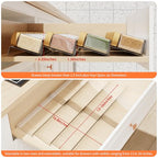 Jadehom Spice Drawer Organizer, 4 Tier Clear Acrylic Expandable From 13" to 26" Seasoning Jars Drawer Insert, Kitchen Drawer Spice Rack Tray for Cabinet/Countertop - size: 8 Pcs x 13 inch Width