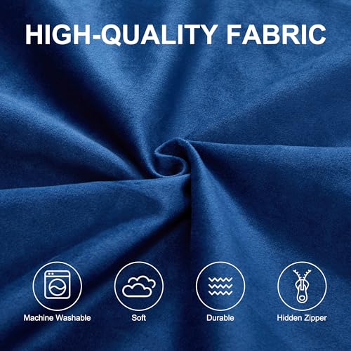Hobestluk 4FT Bean Bag Chair Giant Bean Bag Chairs for Adults Large Bean Chairs with Removable Cover, Beanbag Chair with Filler, Adult Bean Bag Chairs for Living Room, Bedroom - color: Blue, size: 4FT - 44" x 44" x 24"