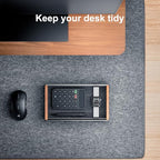 UPERGO Desk Tray Organizer Drawer for Home Office, Walnut Desk Organizer Tray for Keys, Pen, Watch - style: desk drawer
