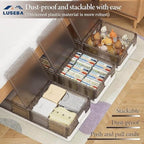 Under Bed Storage Containers - 3Pack, Stackable Under Bed Rolling Storage Plastic Containers, 13.5Gal Storage Bins with Wheels, Multi-purpose Storage Bins with Lids for Clothes, Shoes, And Duvets - size: 13.5Gal - 3 Pack