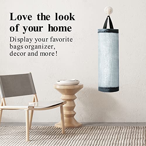 TOGETRUE Plastic Bag Holder, Mesh Grocery Bag Holder Hanging Storage Bag Dispenser (Dark Grey 2 Packs) - color: Dark Grey 2 Packs