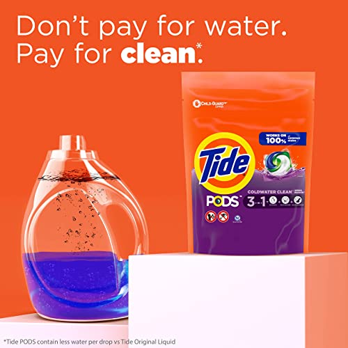 Tide PODS Laundry Detergent Soap Pods, Spring Meadow, 37 Count (Pack of 3 Bag Value Pack), Total 111 Count, HE Compatible - size: 37 Count (Pack of 3)