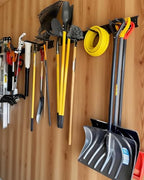 PIYILO 64 inches Garage Tool Organizer Wall Mount, Garden Tool Organizer Rack Heavy Duty, Hanging Storage Organization Racks Holder with 10 Hooks, for Lawn Tools, Shovel, Shed - size: 64 inch 10-Hook