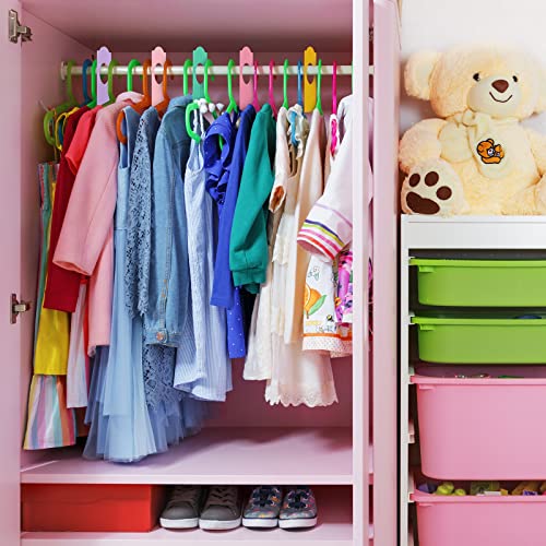 Sintuff 64 Pcs Hanging Closet Size Dividers Clothing Rack Dividers Rectangular Reusable Closet Separators for Clothing Racks Retail (Multicolor) - color: Multicolor