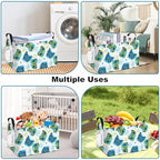 FANKANG Storage Bins,Nursery Hamper Canvas Laundry Basket Foldable with Waterproof PE Coating Storage Baskets for Boys and Girls, Office, Bedroom, Clothes,Toys(Rec-Game ） - color: Rec-Game