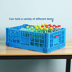 Collapsible Storage Bin Containe，52 Liter Transfer box,crate Transit storage of various items (23.6" L x 15.7" W x 8.6" H) - size: 23.6" L x 15.7" W x 8.6" H