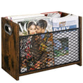YINMIT Magazine Holder, Magazine Rack for Desktop and Home Office, Farmhouse File Storage Basket for Letters, Magazines, Books, Newspapers (Large) - size: Large