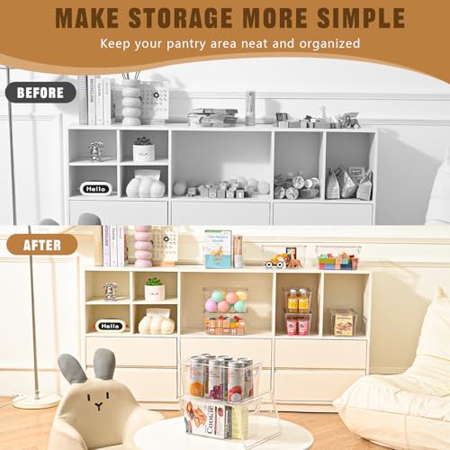 12 Pack Middle Stackable Storage Boxes for Storage and Organization, Clear Storage Bins with Lids, Plastic Storage Containers with Lids, Plastic Bins with Handles for Office, Bedroom, Study Room - size: 12 Pack Middle