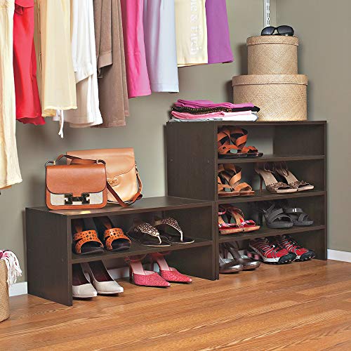 ClosetMaid 8995 Stackable 24in. Wide Horizontal Organizer, Espresso - color: Espresso, size: 24 inch