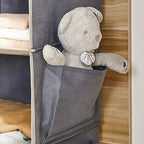 YOUDENOVA Hanging Closet Organizer and Storage, 6-Shelf Closet Hanging Storage Shelves, Grey - color: Grey